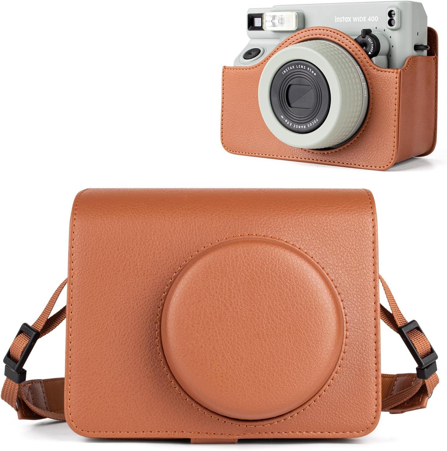 PU Leather Protective Camera Case Pouch β Stylish & Durable for Fujifilm Instax WIDE - 400 - Jaiman Toys