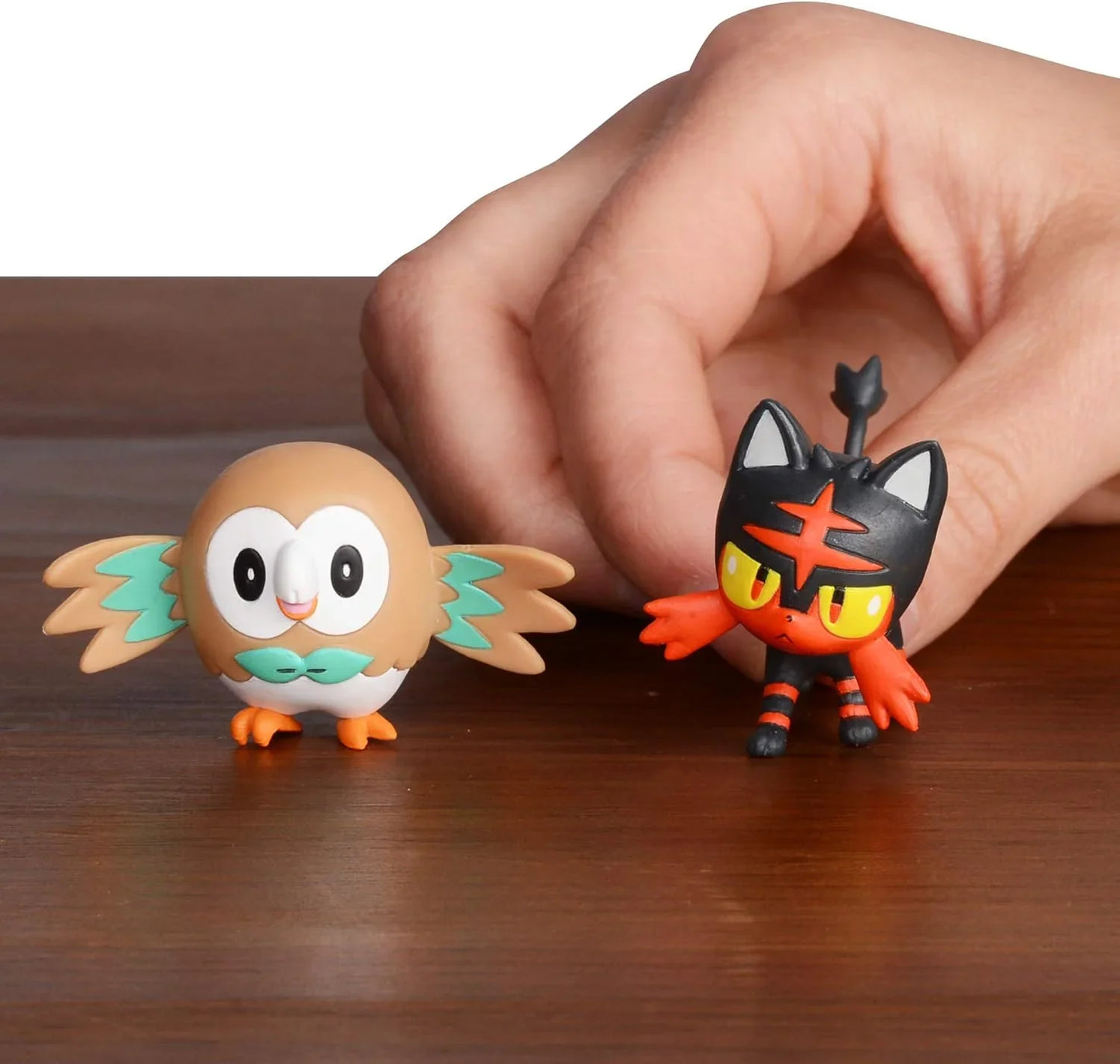 Pokemon - Battle Figure Pack - Rowlet + Litten - Jaiman Toys