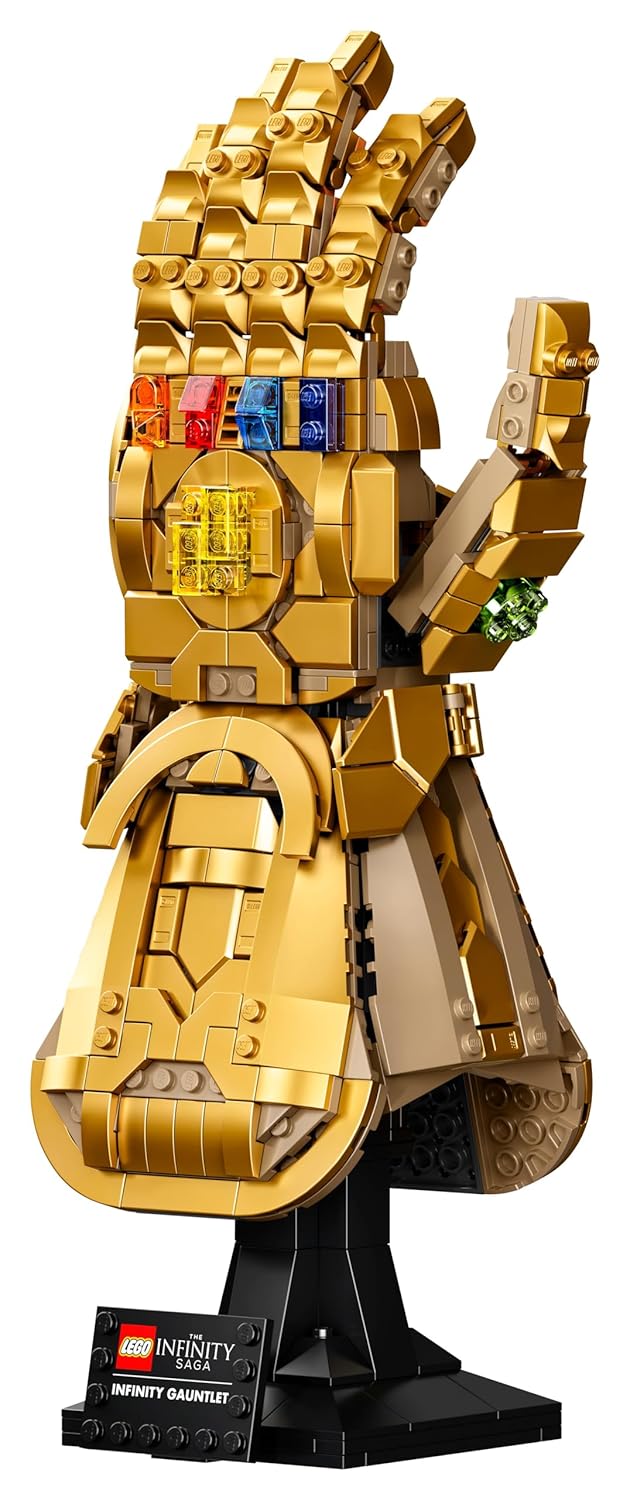 LEGO 76191 Marvel Infinity Gauntlet Building Set for Adults β Thanos Infinity Stones Collectible Display Model (590 Pieces)