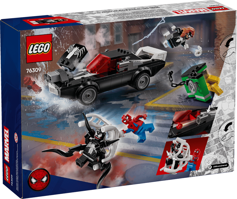 LEGO Marvel Spider-Man vs. Venom Muscle Car Buildable Toy Vehicle Set 76309 Building Blocks Toys for 7+ Gift for Boys and Girls