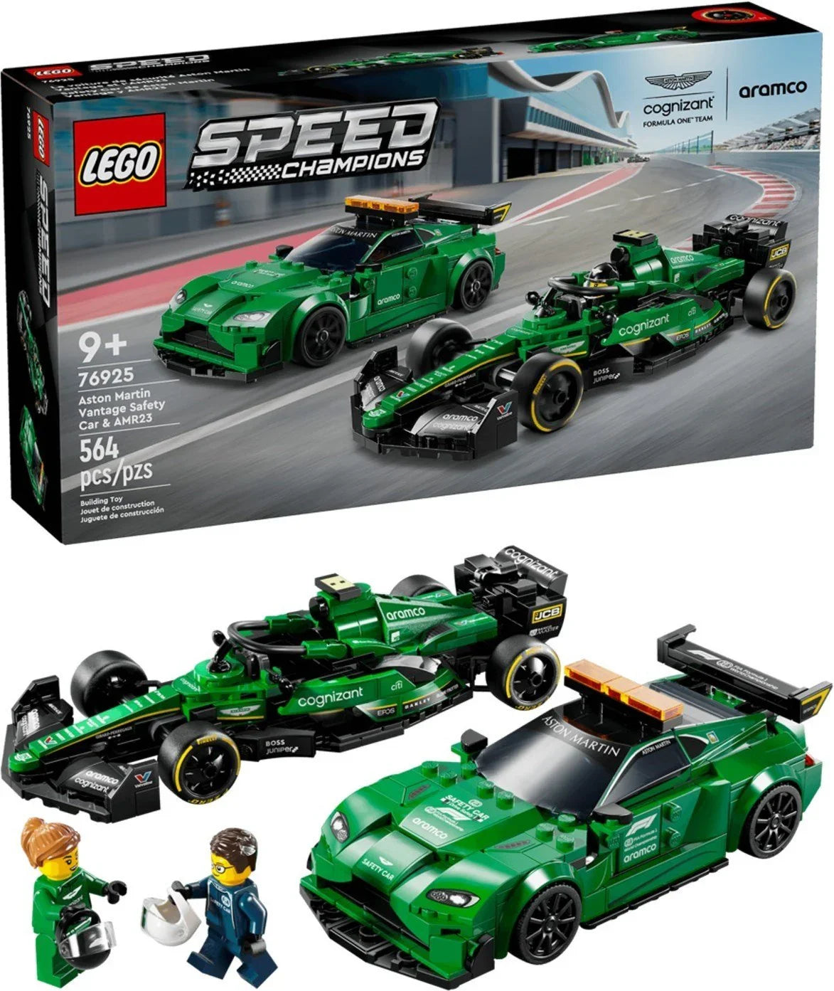 Lego 76925 Aston Martin Vantage Safety Car & AMR23 - Jaiman Toys