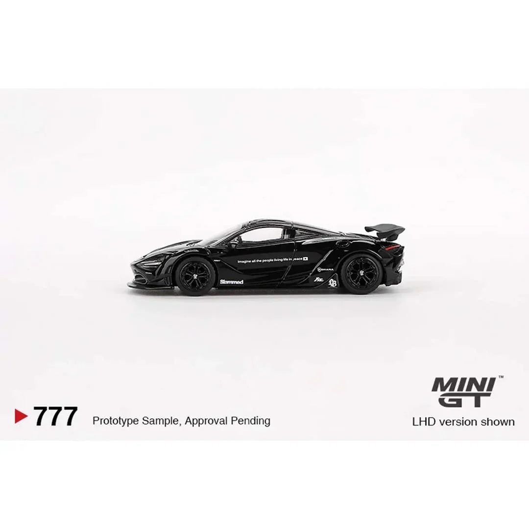 Mini GT 1/64 McLaren 720S LB Works Black LHD Diecast Scale Model Car - Jaiman Toys