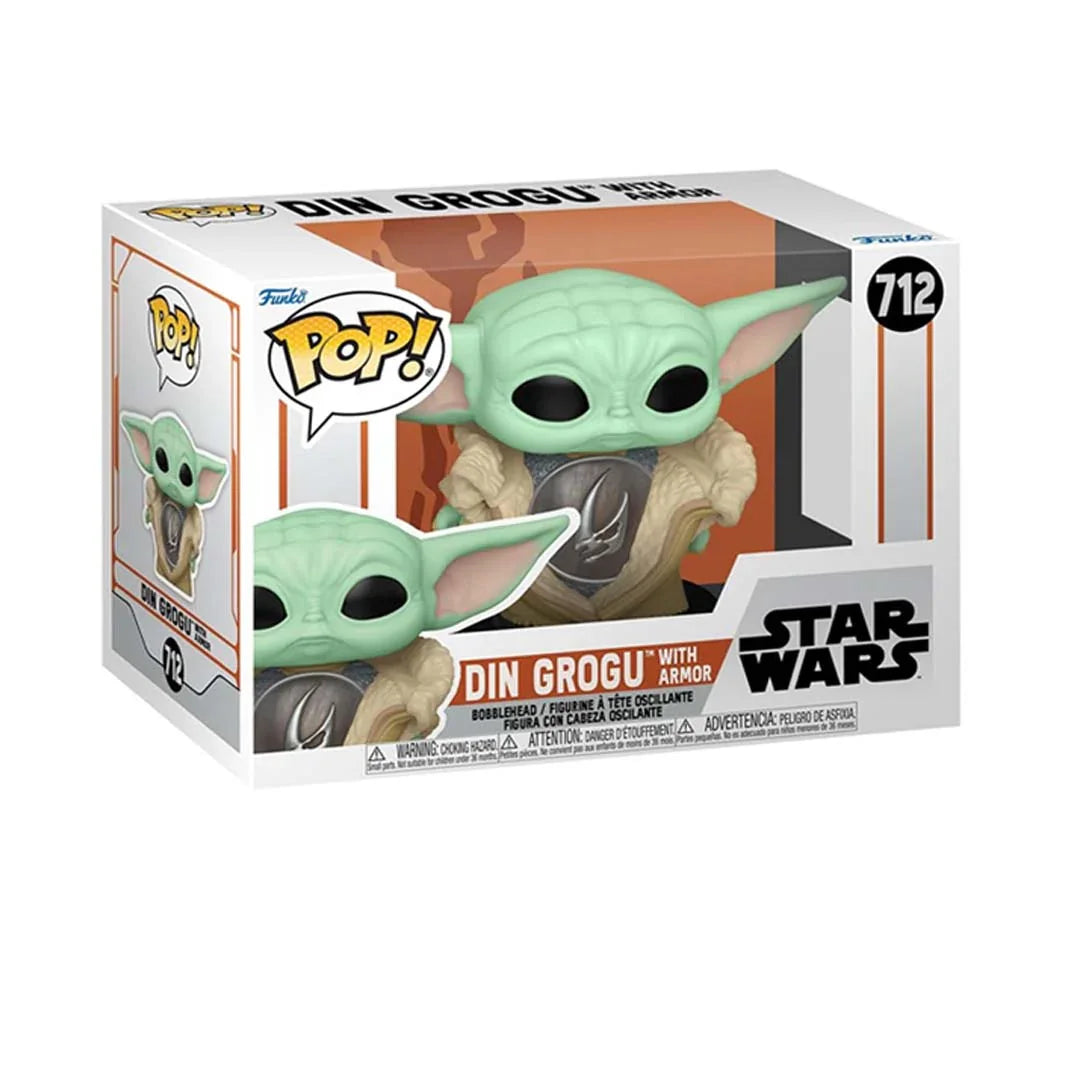 Funko POP! Collectible Action Figure Din Grogu con Armor 712 - Star Wars Collectible Action Figure - Jaiman Toys