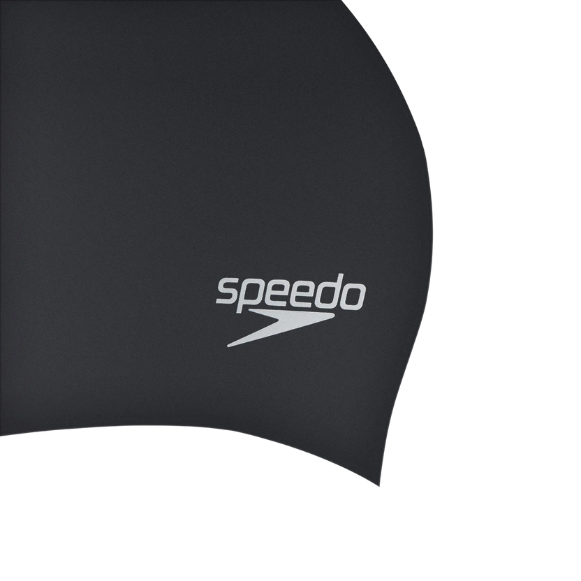 Speedo Women’s Long Hair Silicone Swim Cap, Lightweight Latex-Free Snag-Free Swimming Cap – Black