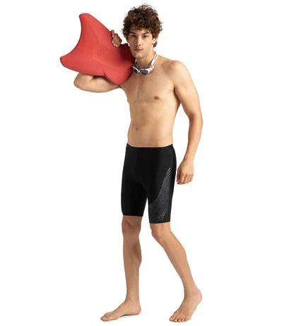 Speedo Men’s Endurance 10 Medley Logo Jammer – Black & USA Charcoal| Chlorine Resistant, UPF 40+ Sun Protection - Jaiman Toys