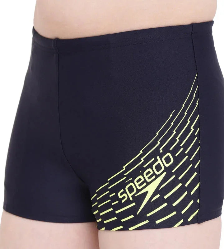 Speedo Boy's Endurance 10 Medley Logo Aquashort – True Navy Spritz, Size  28 Chlorine Resistant UPF 40+