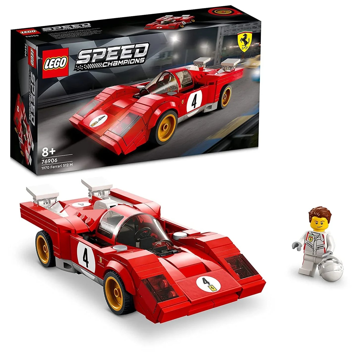 LEGO 76906 Speed Champions 1970 Ferrari 512 M Building Kit (291Pieces) - Jaiman Toys
