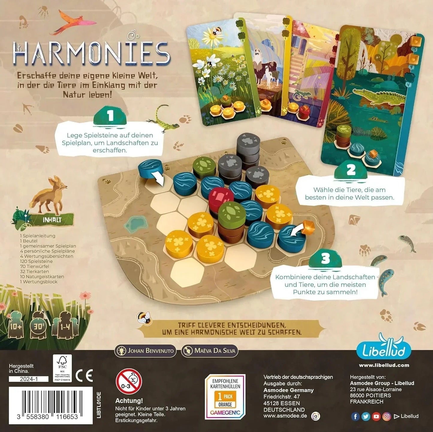 Harmonies Board Game β Nature Themed Strategy & Tile Placement Game by Libellud - Jaiman Toys