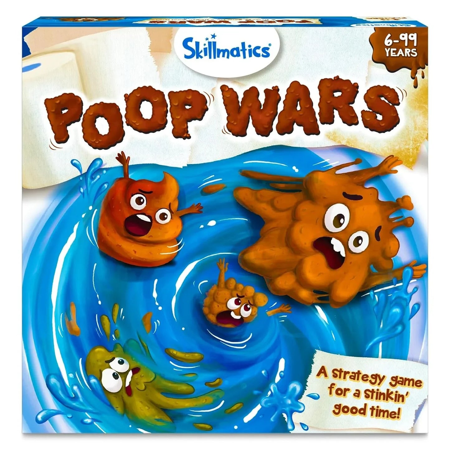 Skillmatics Card Game - Poop Wars, Fun & Fast-paced Game of Strategy, Party Game for Kids & Families, Gifts for Girls & Boys Ages 6, 7, 8, 9 & Up - Jaiman Toys