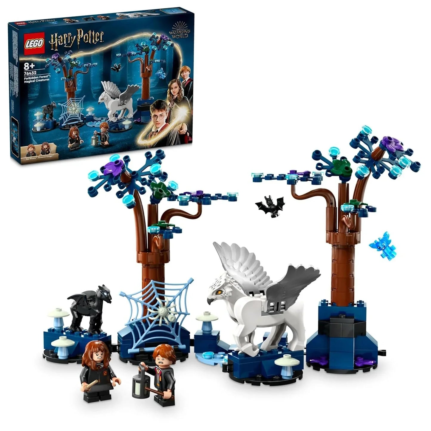 LEGO Harry Potter Forbidden Forest: Magical Creatures, Glow in The Dark Toy for Kids with Buckbeak and Thestral Fantasy Animal Figures, Harry Potter Gift Idea for Girls and Boys Ages 8 and Up, 76432 - Jaiman Toys