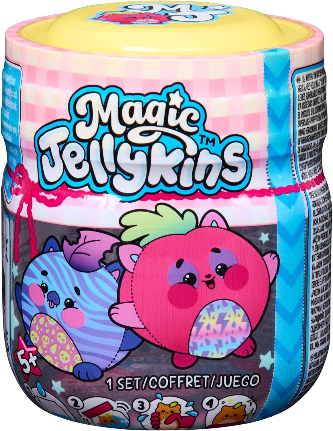 Magic Jellykins Mini Surprise Plush Toy, Mystery Collectible Soft Stuffed Character in Surprise Pack, Cute Magic Toy for Kids, 1 Random Piece, Ages 5 Years+