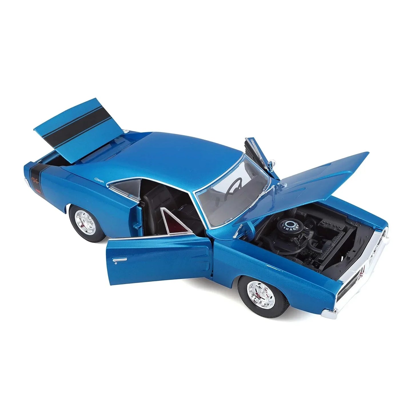 Diecast Car, Maisto 1969 Dodge Charger R/T Die-Cast Model 1:24 Scale Collectible - Jaiman Toys
