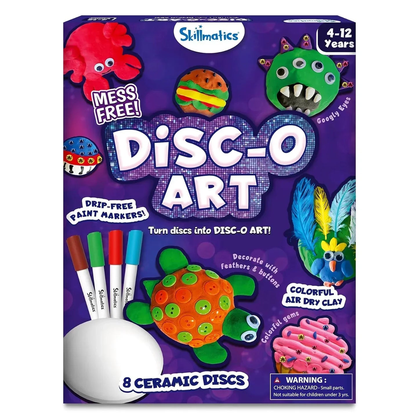Skillmatics Art & Craft Activity - Disc-o Art, Mess-Free Art & Craft Activity for Girls & Boys, Craft Kits & Supplies, DIY Creative Activity, Gifts for Kids Ages 4, 5, 6, 7, 8, 9, 10, 11,12 - Jaiman Toys