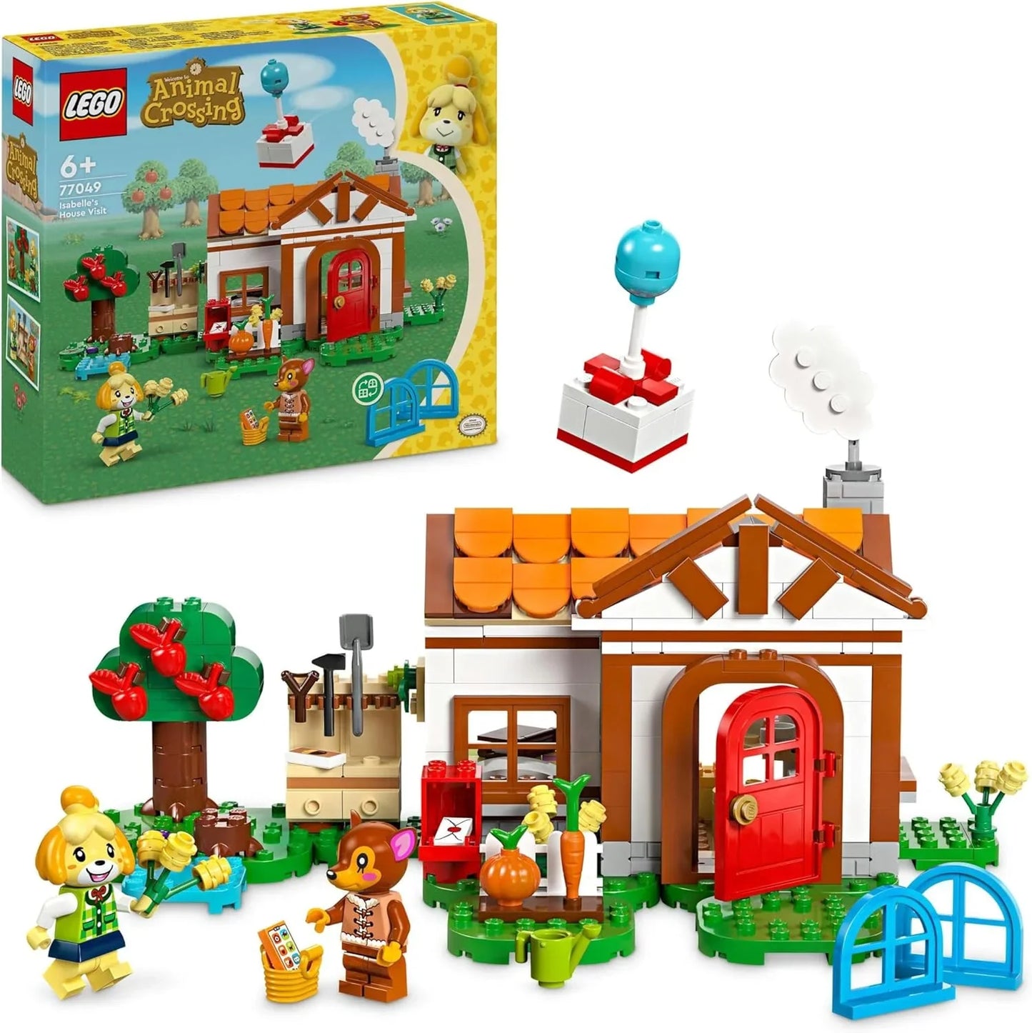 Lego 77049 Animal Crossing Isabelle's House Visit Building Set (389 Pieces) - Jaiman Toys