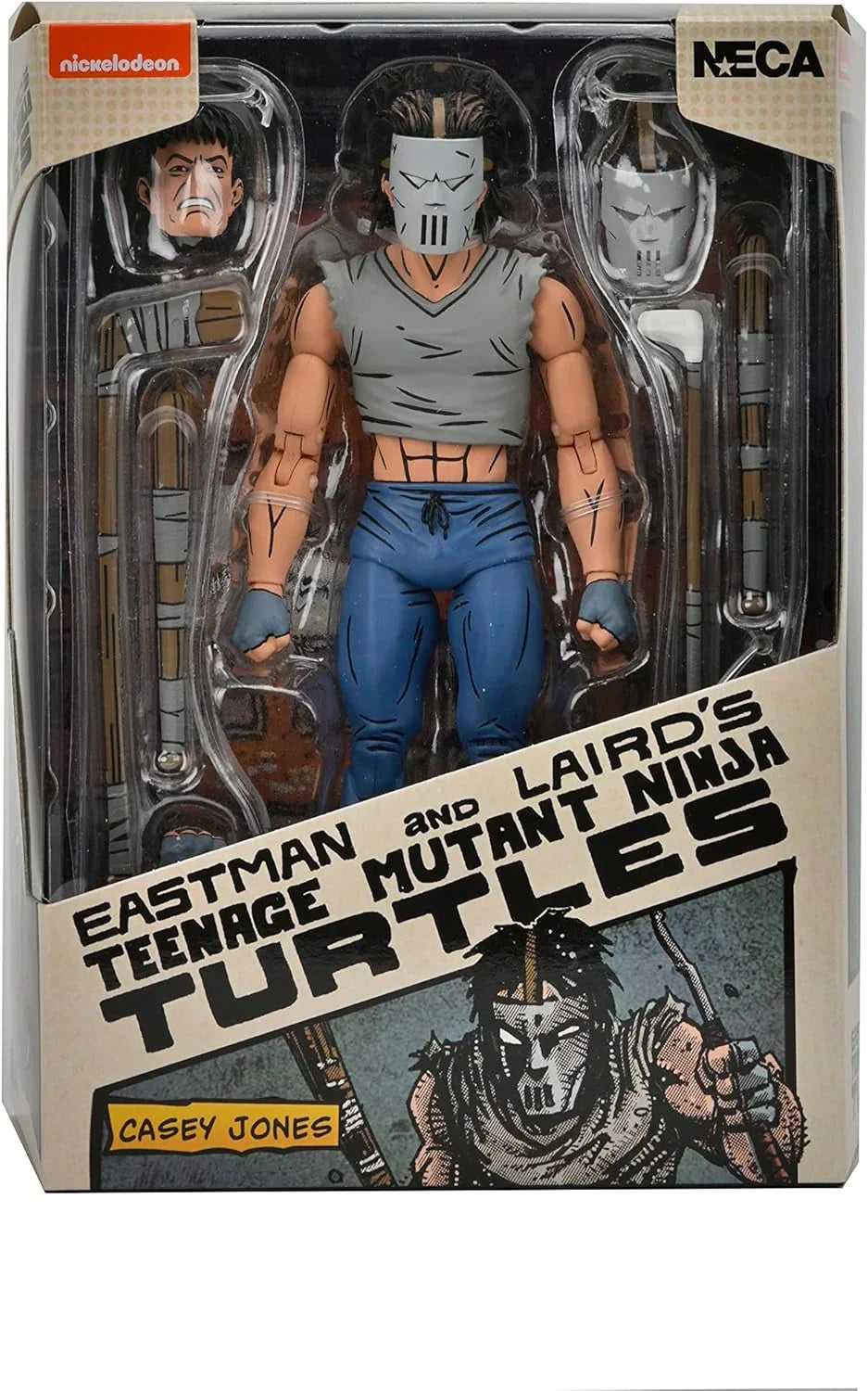 NECA – Teenage Mutant Ninja Turtles (Mirage Comics) – 7” Scale Action Figure – Casey Jones - Jaiman Toys