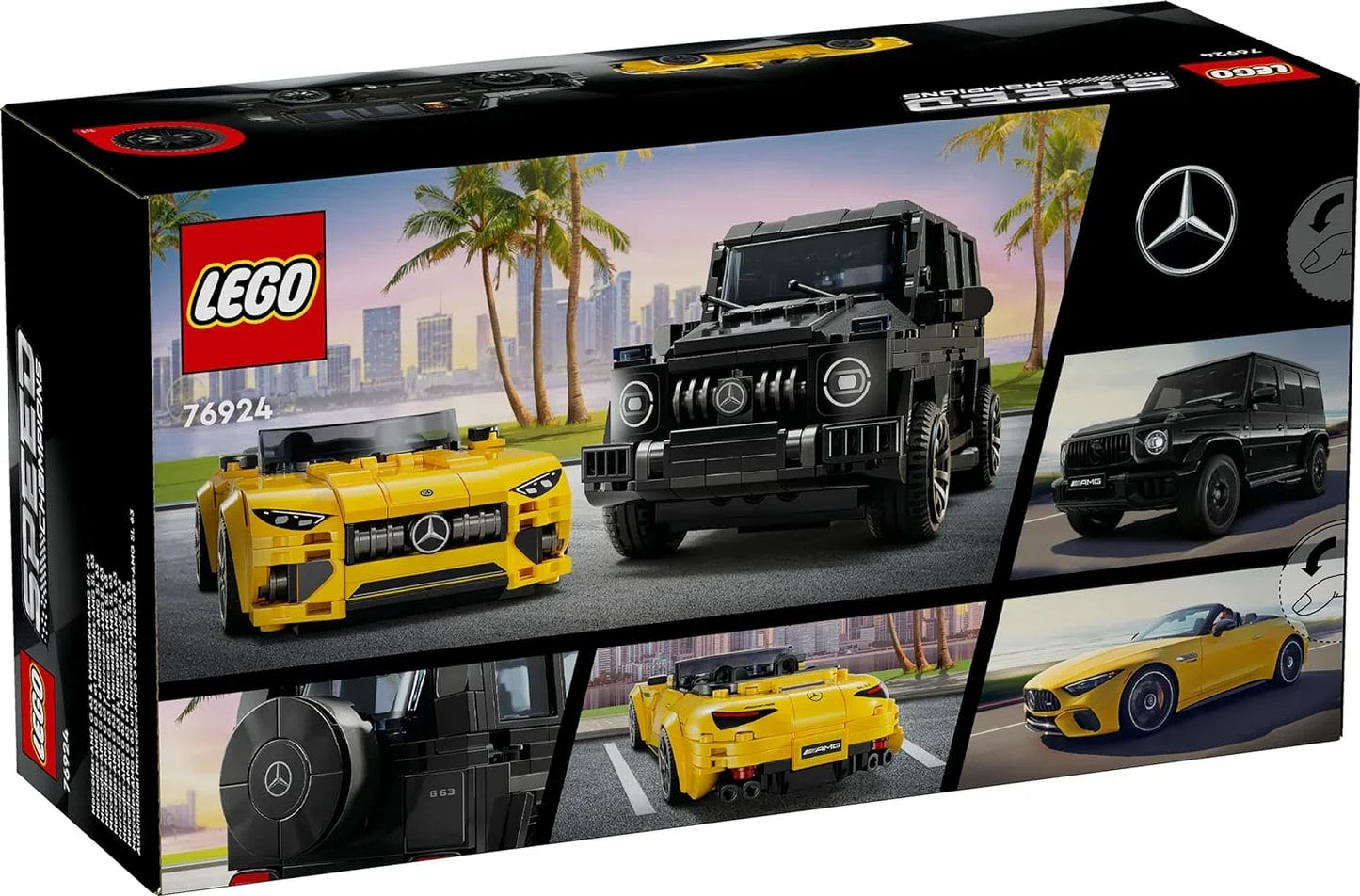 Lego 76924 Speed Champions Set: 76924 Mercedes-AMG G 63 & Mercedes-AMG SL 63 (808 Pieces) - Jaiman Toys