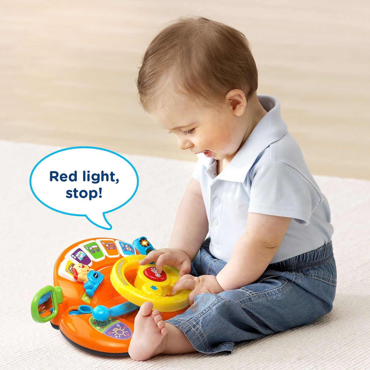 VTech Turn & Learn Driver Interactive Steering Wheel Toy- 2 Color Options