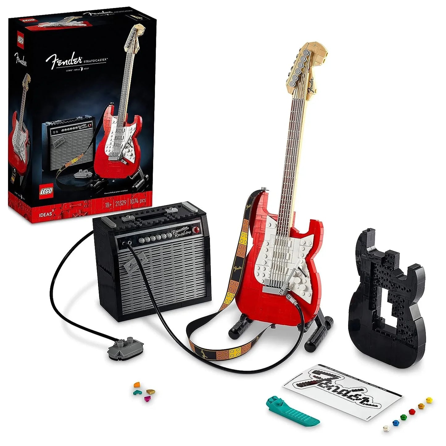 LEGO Ideas Fender Stratocaster 21329 Guitar Building Kit (1,079 Pieces) - Jaiman Toys