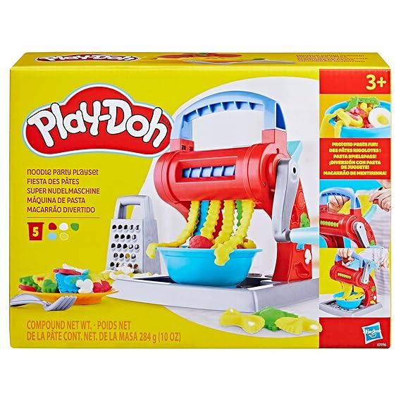 Play-Doh Kitchen Creations Noodle Party Playset – Pretend Pasta Maker with 5 Non-Toxic Colors for Kids 3+ - Jaiman Toys