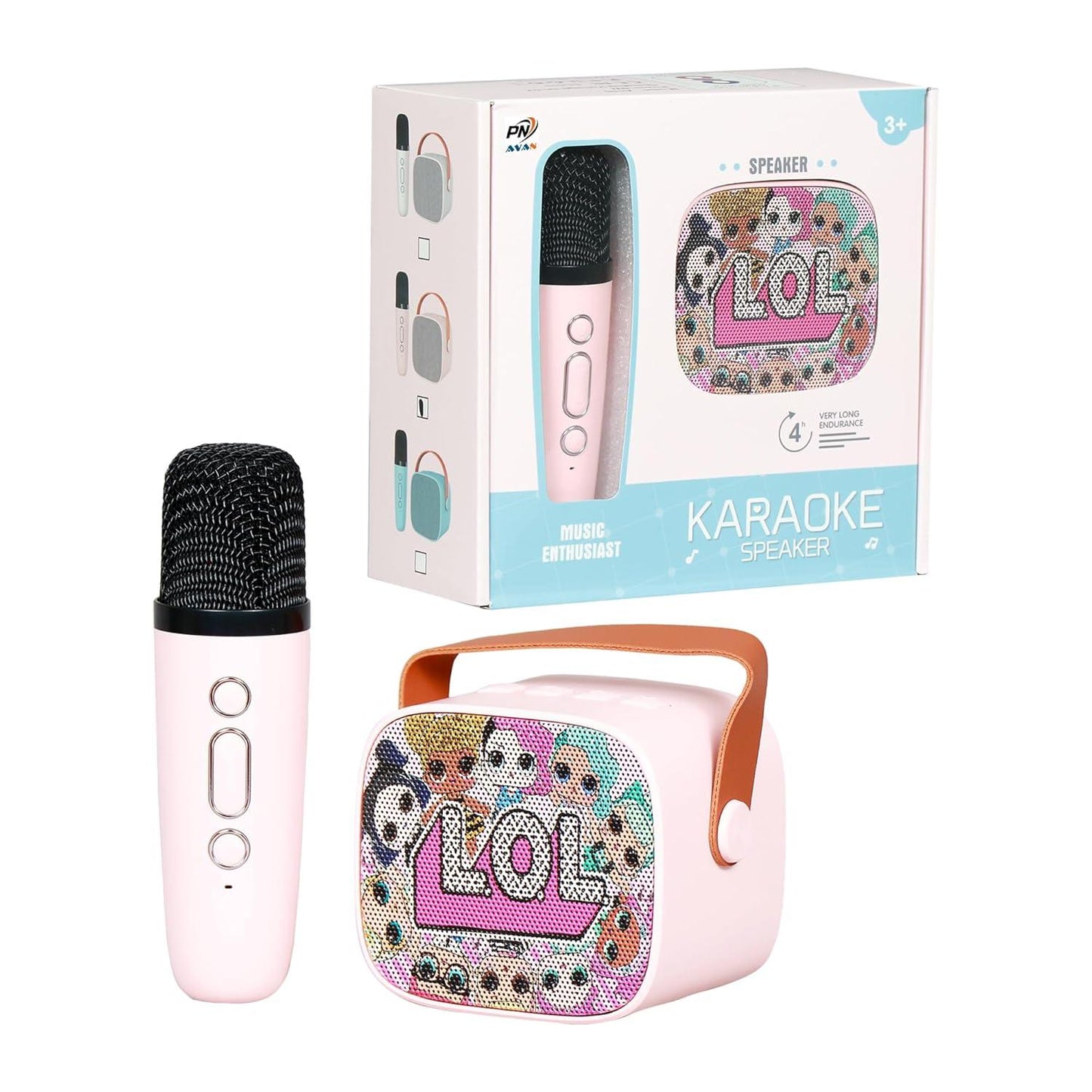 Wireless Mini Karaoke Speaker and Microphone Portable Home BT Party Speaker Mic - Jaiman Toys