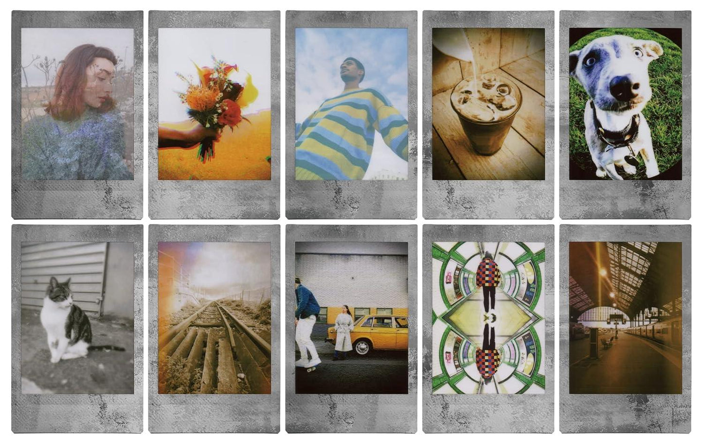 Fujifilm Instax Mini Film β Stone Gray Edition (10 Sheets) for all Instax Mini Series Camera - Jaiman Toys