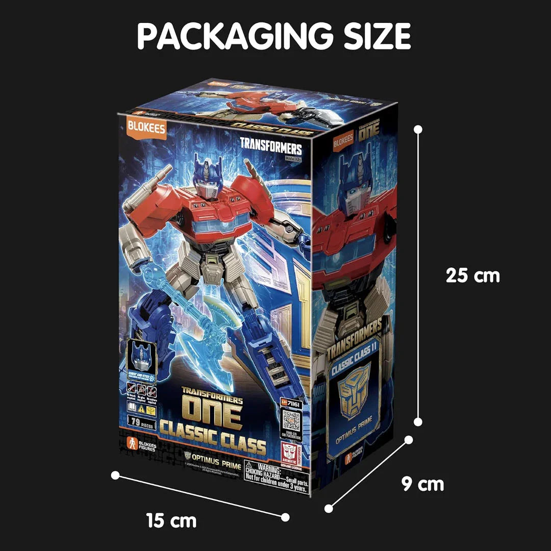 BLOKEES Transformers One Optimus Prime Model Kit – Classic Class 11 DIY Snap-Fit 5Inch-Action Figure
