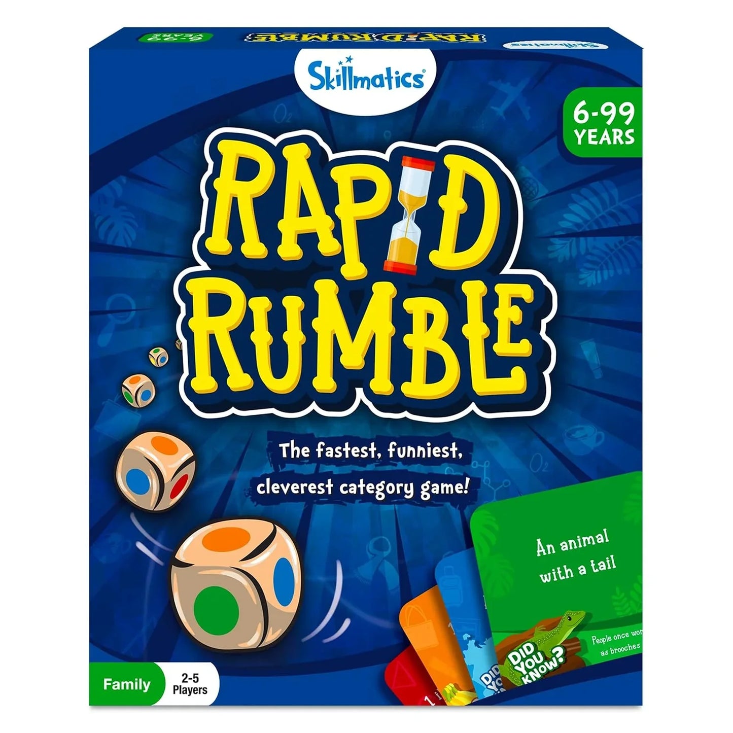 Skillmatics Board Game Rapid Rumble, Fun for Family Game Night, Educational Toy, Card Game for Kids, Teens & Adults, Gifts for Ages 6, 7, 8, 9 and Up - Jaiman Toys