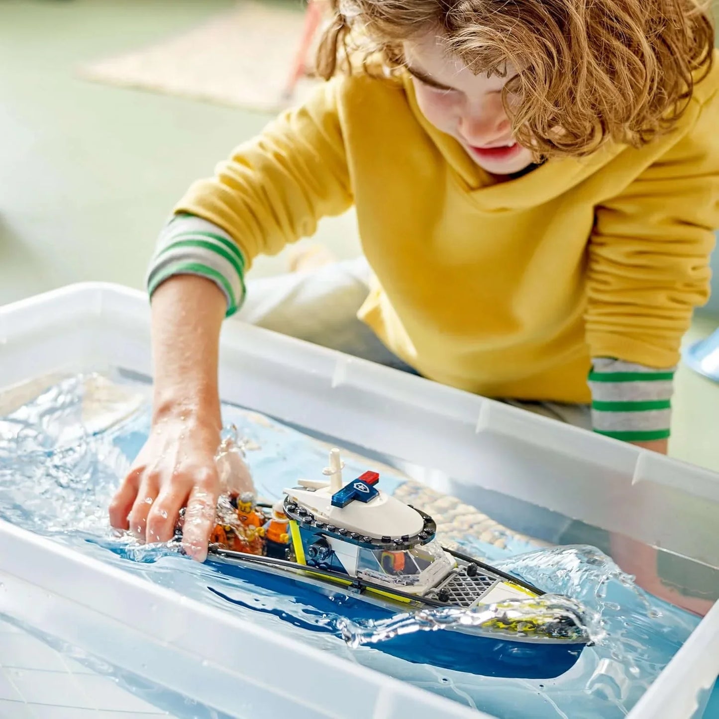 LEGO City - 60456 Police Boat Chase Set - incl. 2 Boat Toys, 3 Minifigures & a Shark Animal Figure - Gift for 6+ Year Old Boys & Girls