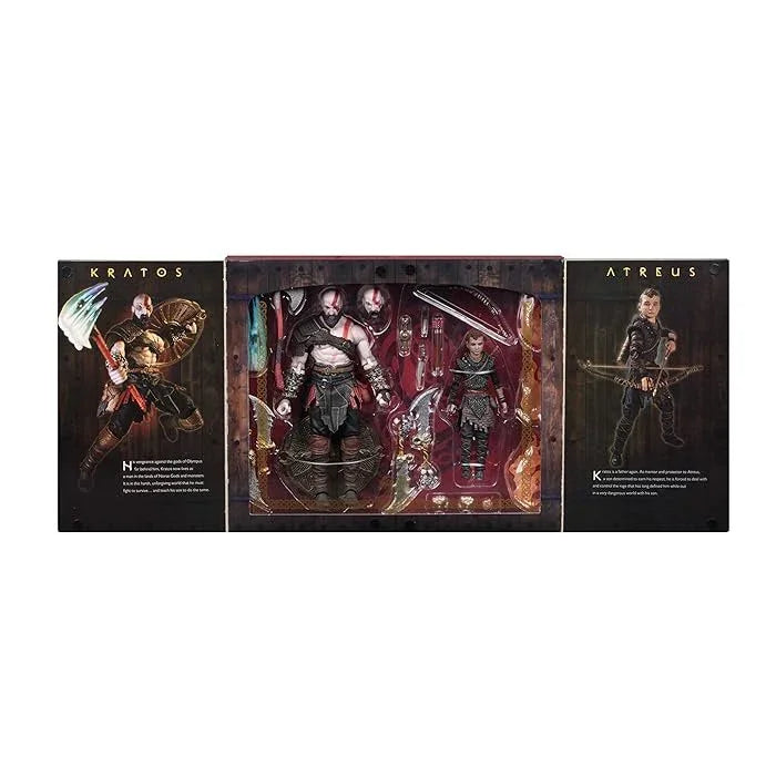 NECA God of War Classic Game Kratos Atreus Ghost of Sparta Action Figure with Ax Sword - Jaiman Toys