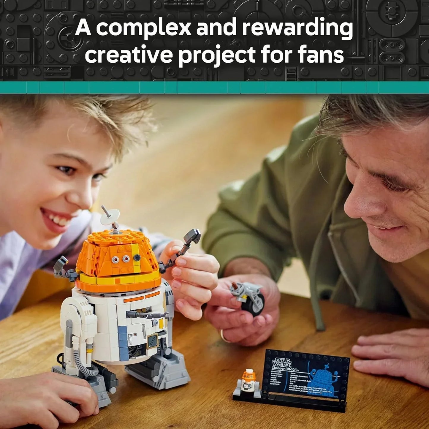 LEGO Star Wars 75416 Chopper (C110P) Astromech Droid Buildable Display Model for Ages 10+