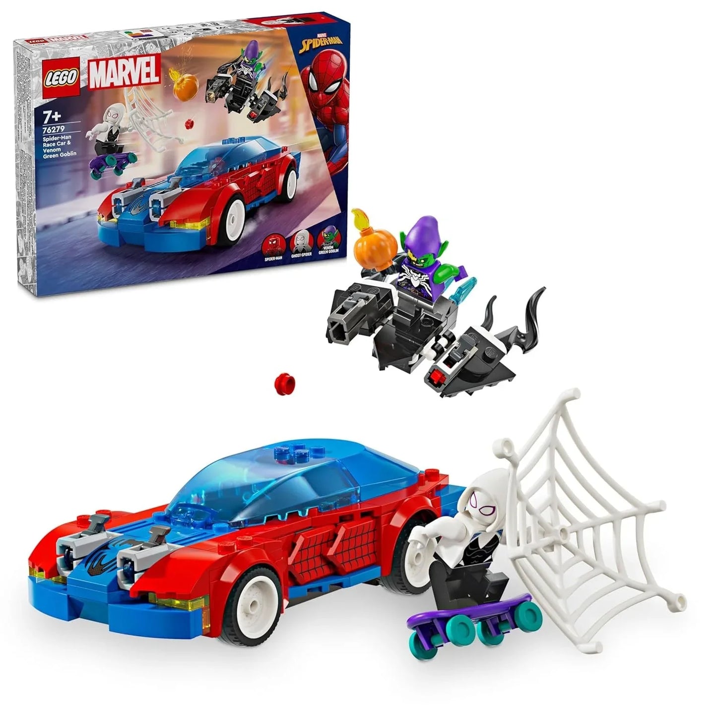 LEGO Marvel Spider-Man Race Car & Venom Green Goblin 76279 (227 Pieces) - Jaiman Toys