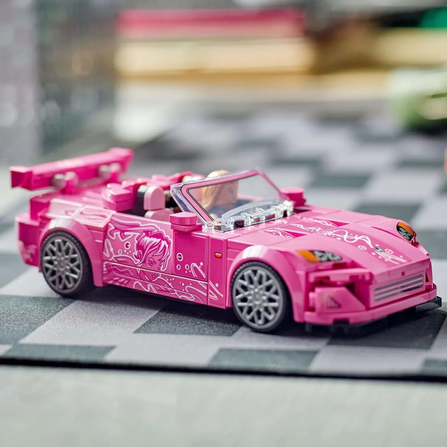 LEGO 77241 Speed Champions 2 Fast 2 Furious Honda S2000 - Pink Car Toy with Anime-Style Graphics - incl. a Suki Minifigure with a Spanner - Gift For 9+ Year Old Boys, Girls & Adult Movie Fans