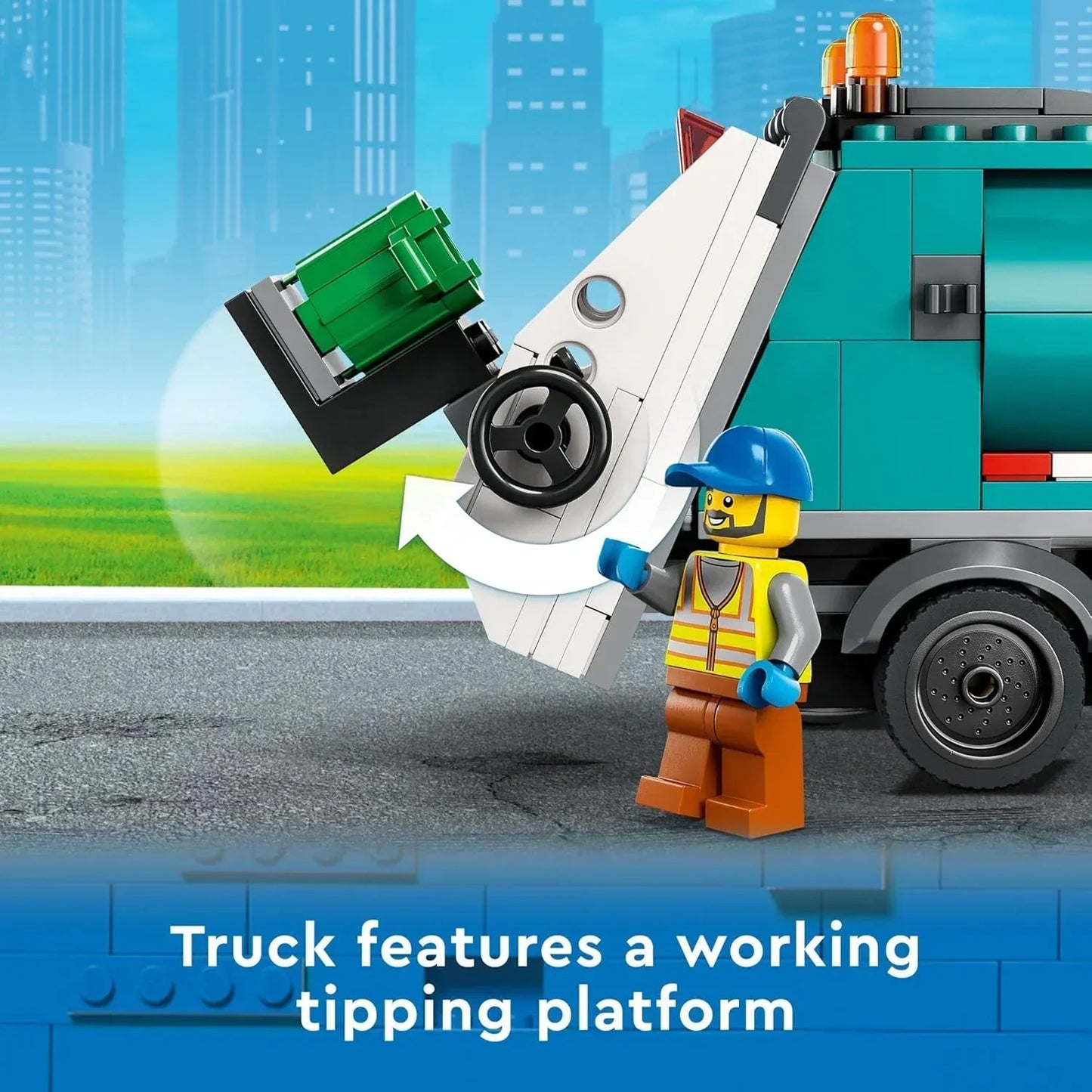 LEGO City Recycling Truck 60386 Building Toy Set (261 Pieces)