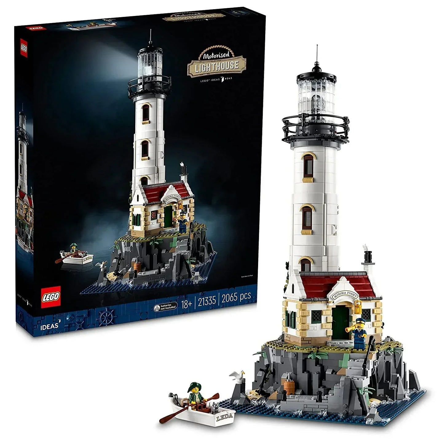 (BOX DAMAGE) LEGO Ideas Motorised Lighthouse 21335 Building Kit for Adults (2,065 Pieces) (Copy) - Jaiman Toys