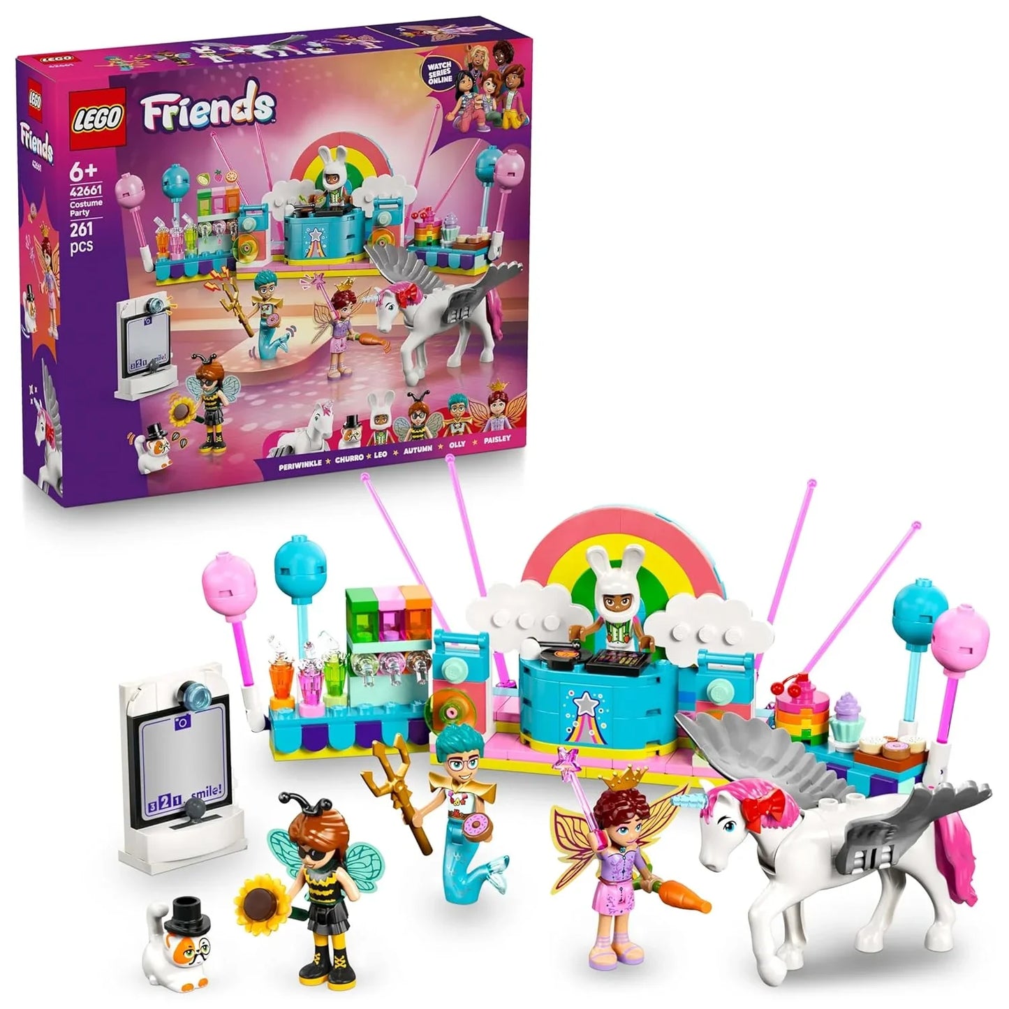LEGO Friends Costume Party with Unicorn & Fairy Pretend-Play Building Kit 42661 Building Blocks Toys for 6+ Gift for Boys and Girls - Jaiman Toys