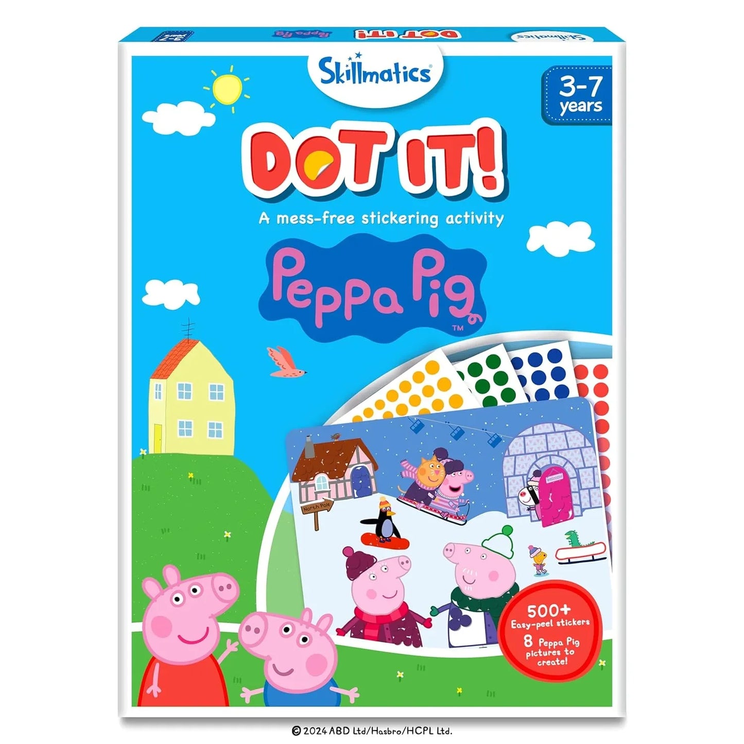 Skillmatics Paper Art Activity - Dot It Peppa Pig, Mess-Free Sticker Art For Kids, Craft Kits, Diy Activity, Gifts For Boys & Girls Ages 3, 4, 5, 6, 7, Travel Toys For Toddlers, Multicolour - Jaiman Toys