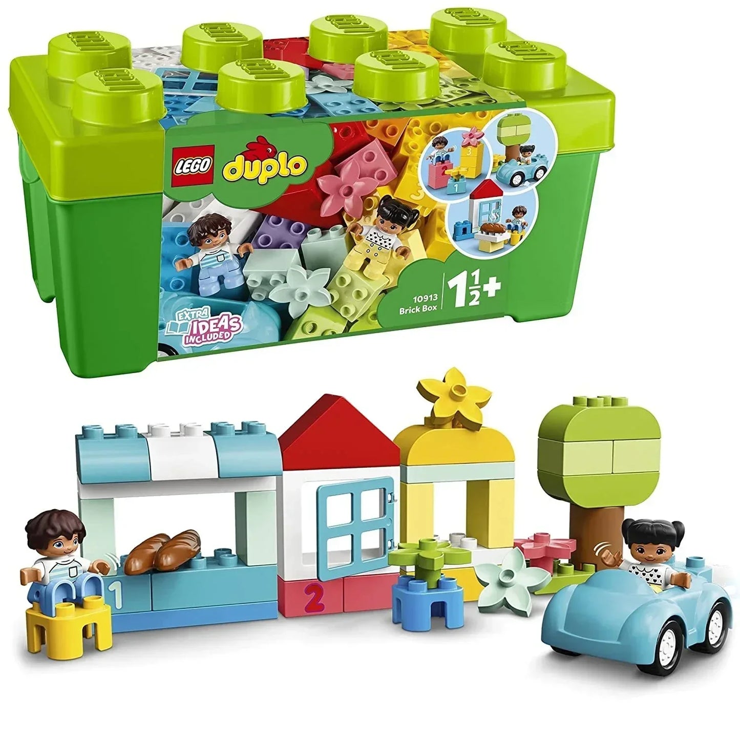 LEGO DUPLO 10913 Classic Brick Box 65-Piece Building Set for Toddlers (Ages 1.5+) - Jaiman Toys