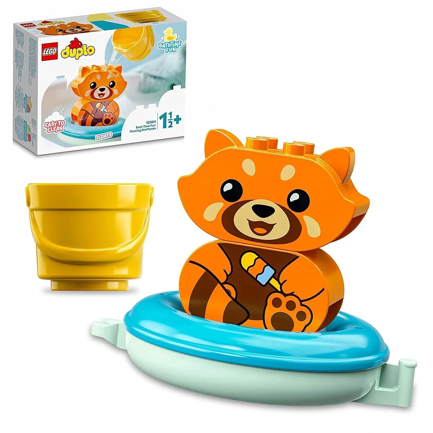 LEGO DUPLO My First Bath Time Fun: Floating Red Panda 10964 Building Toy (5 Pieces) - Jaiman Toys