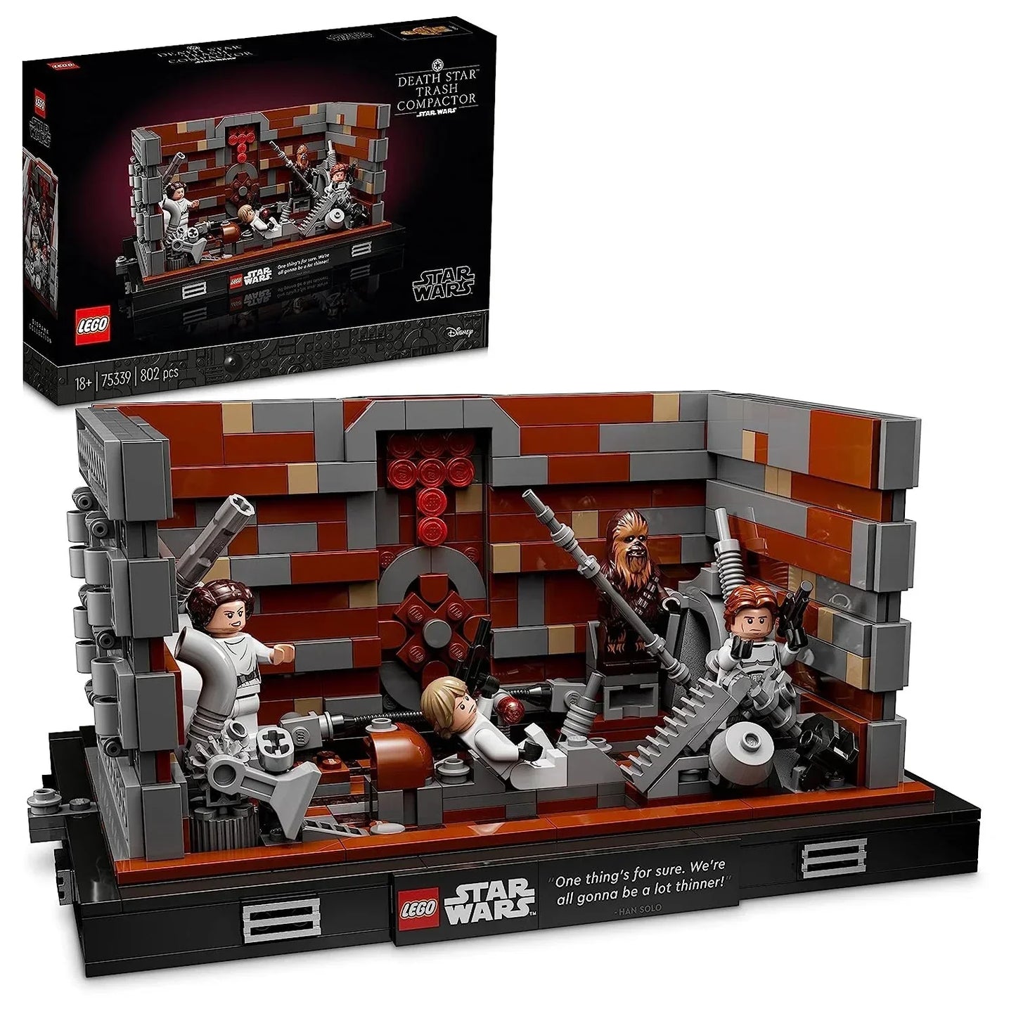 LEGO 75339 Star Wars Death Star Trash Compactor Diorama (802 Pcs) - Jaiman Toys