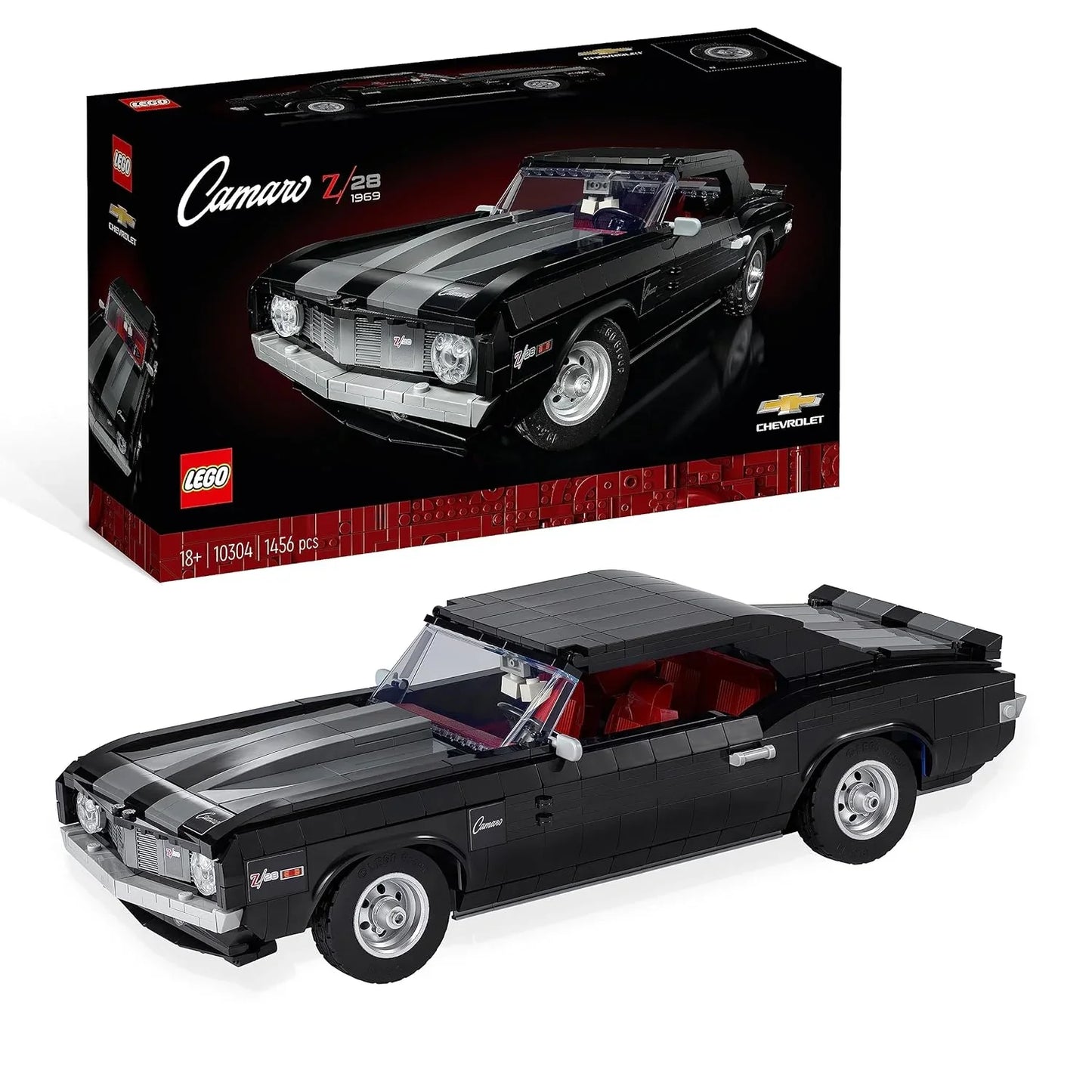 LEGO Chevrolet Camaro Z28 10304 Building Kit (1,458 Pieces),Multi - Jaiman Toys