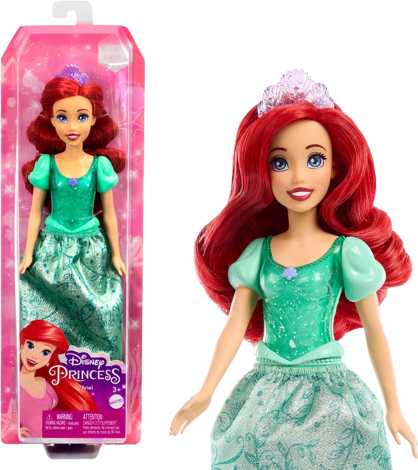 Mattel Disney Princess Dolls, Ariel Posable Fashion Doll with Sparkling Clothing and Accessories, Disney Movie Toys?