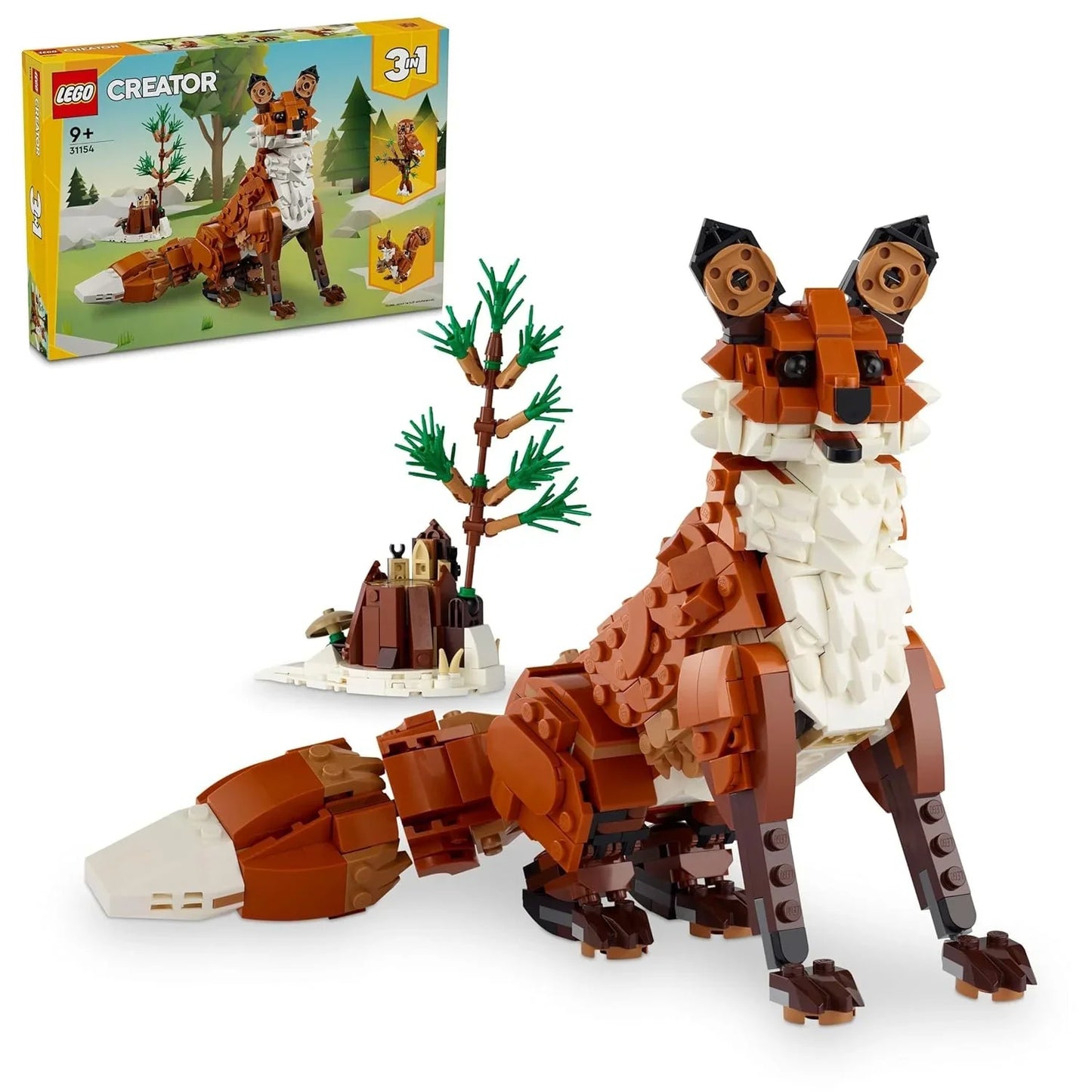 LEGO Creator Forest Animals: Red Fox 3in1 Toy 31154 (667 Pieces) - Jaiman Toys