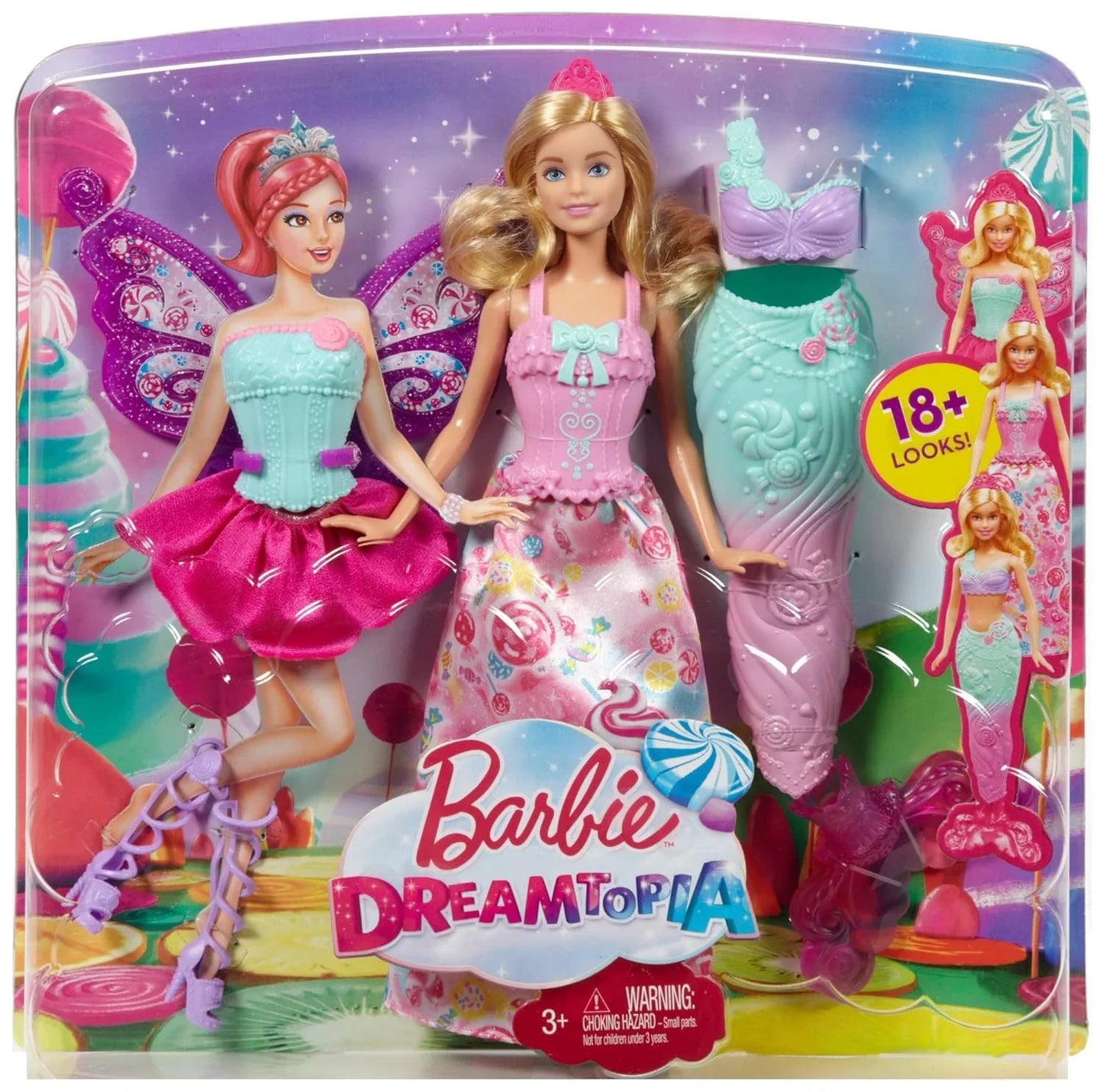 Barbie Doll and Fairytale Dress-Up Set, Clothes and Accessories for Princess, Mermaid and Fairy Characters, Kids Toys and Gifts - Jaiman Toys