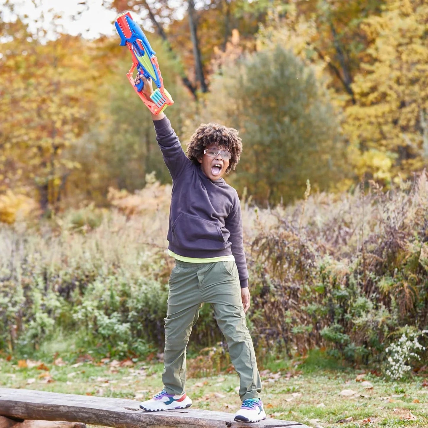 Nerf Dinosquad Terrodak, 4 Dart Blasting, Dart Storage, 12 Nerf Elite Darts, Dinosaur Design, Toy Foam Nerf Blaster for Kids - Jaiman Toys