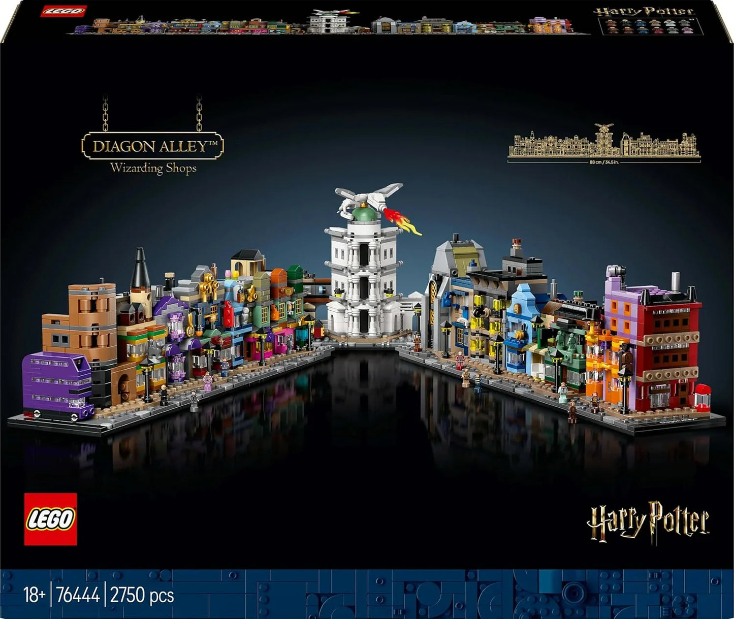LEGO Harry Potter 76444 Diagon Alley Wizarding Shops