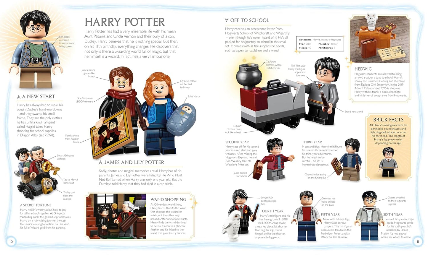 LEGO Harry Potter Visual Dictionary (Hardcover, July 4, 2024) – Illustrated Guide with Exclusive Minifigure
