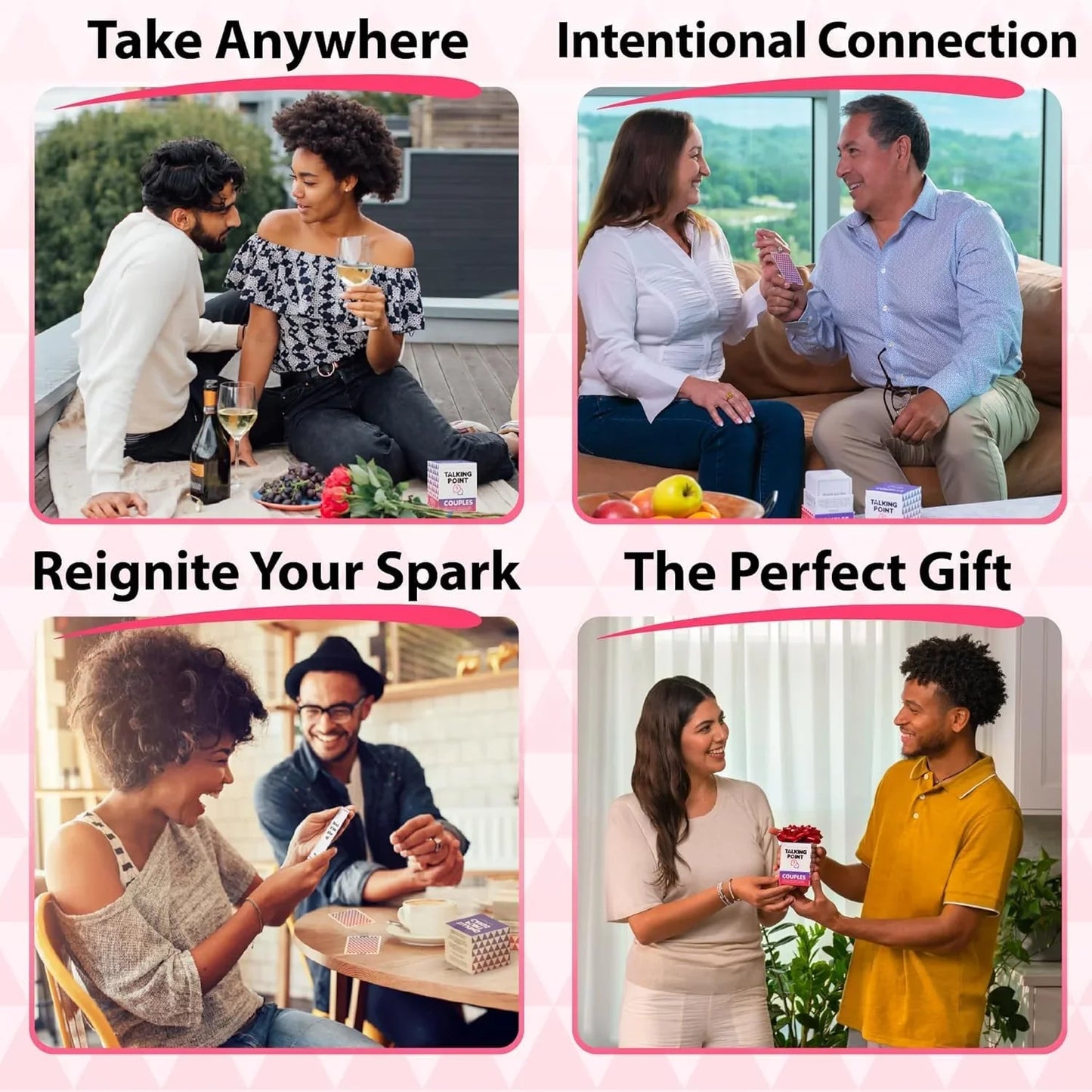 Talking Points: Couples edition - 200 conversation Starters - Age 18+ - Jaiman Toys
