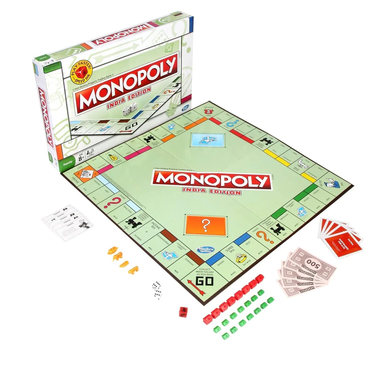 MONOPOLY India Edition Game, Board Game & Puzzles for Families and Friends, Toys for Kids, Boys and Girls Ages 8 and Up, Fantasy Gameplay, Strategy Board Game - Jaiman Toys