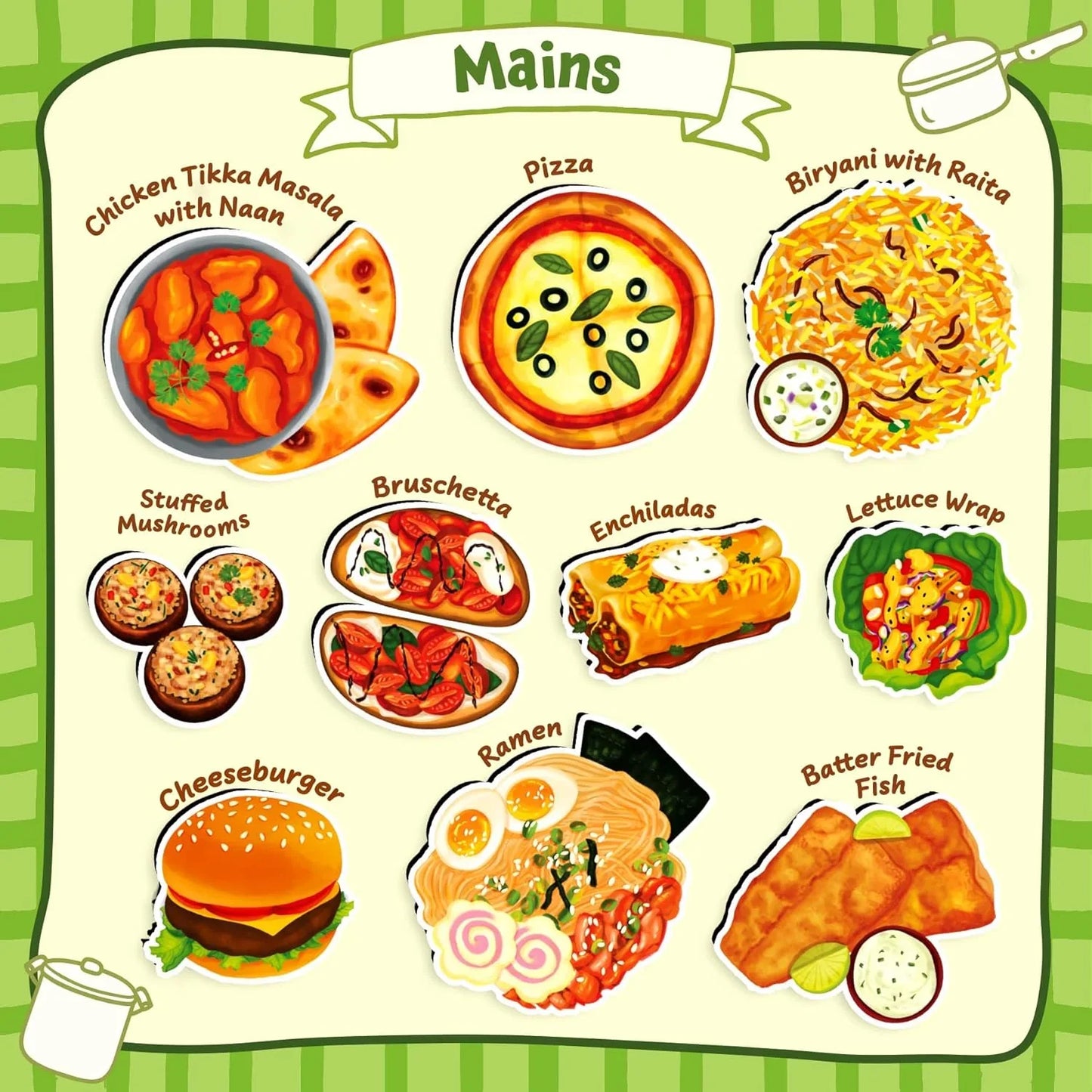 Skillmatics Pretend Play Playset - 100 Most Real Play Foods for Child's Play, Back-to-School Kitchen Accessories, Play Kitchen Toys, Gifts for Boys, Girls, Kids & Toddlers Ages 3 and up - Jaiman Toys