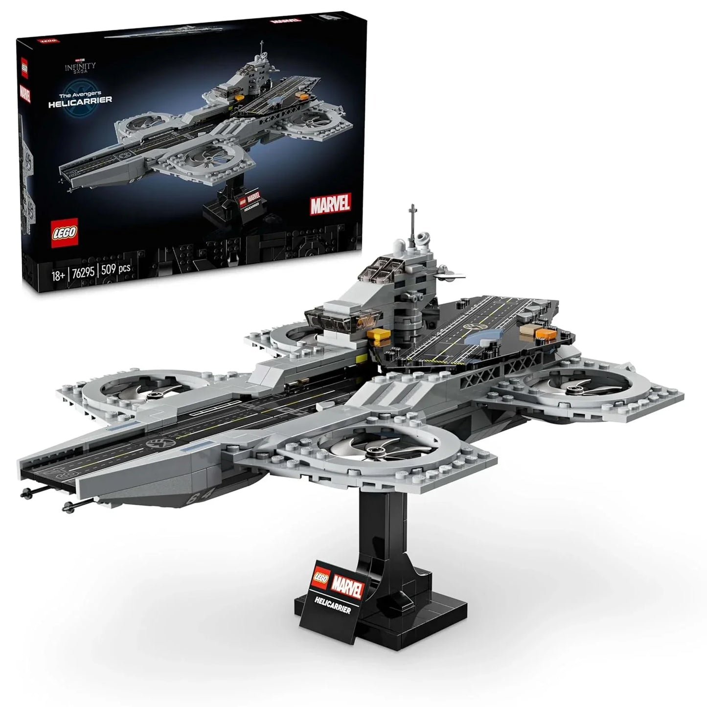 LEGO Marvel The Avengers Helicarrier Aircraft 76295 Building Blocks for 18+ Gift - Jaiman Toys